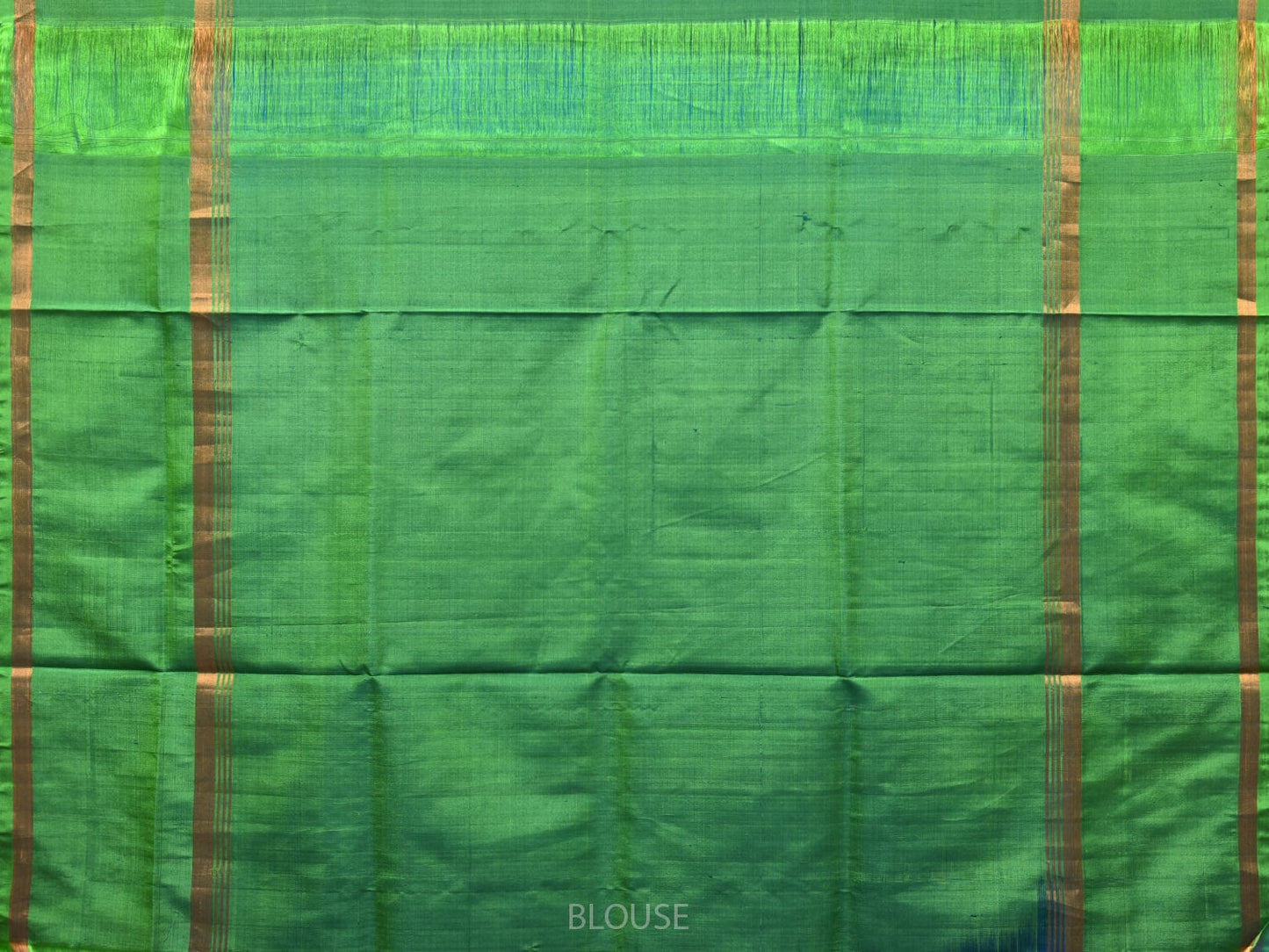 Blue and Sea Green Uppada Silk Handloom Saree with Checks Design u2073