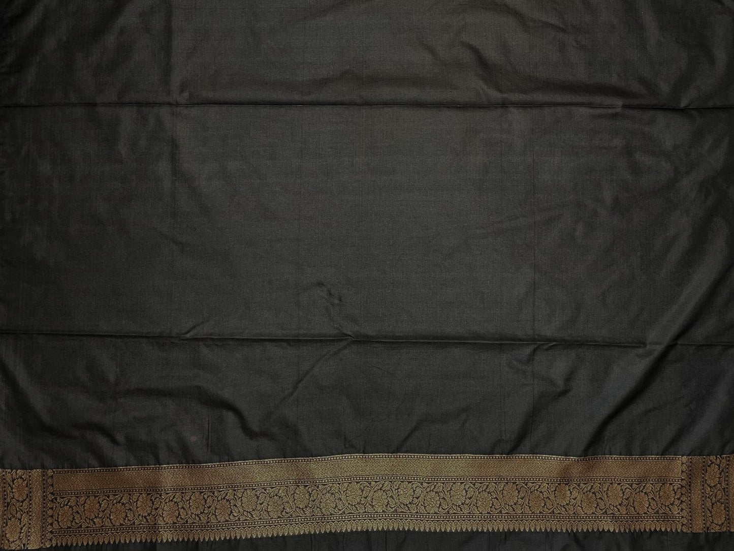 Blue Antique Zari Banaras Katan Intricate Allover Brocade Saree with Border and Pallu Design b0313ds