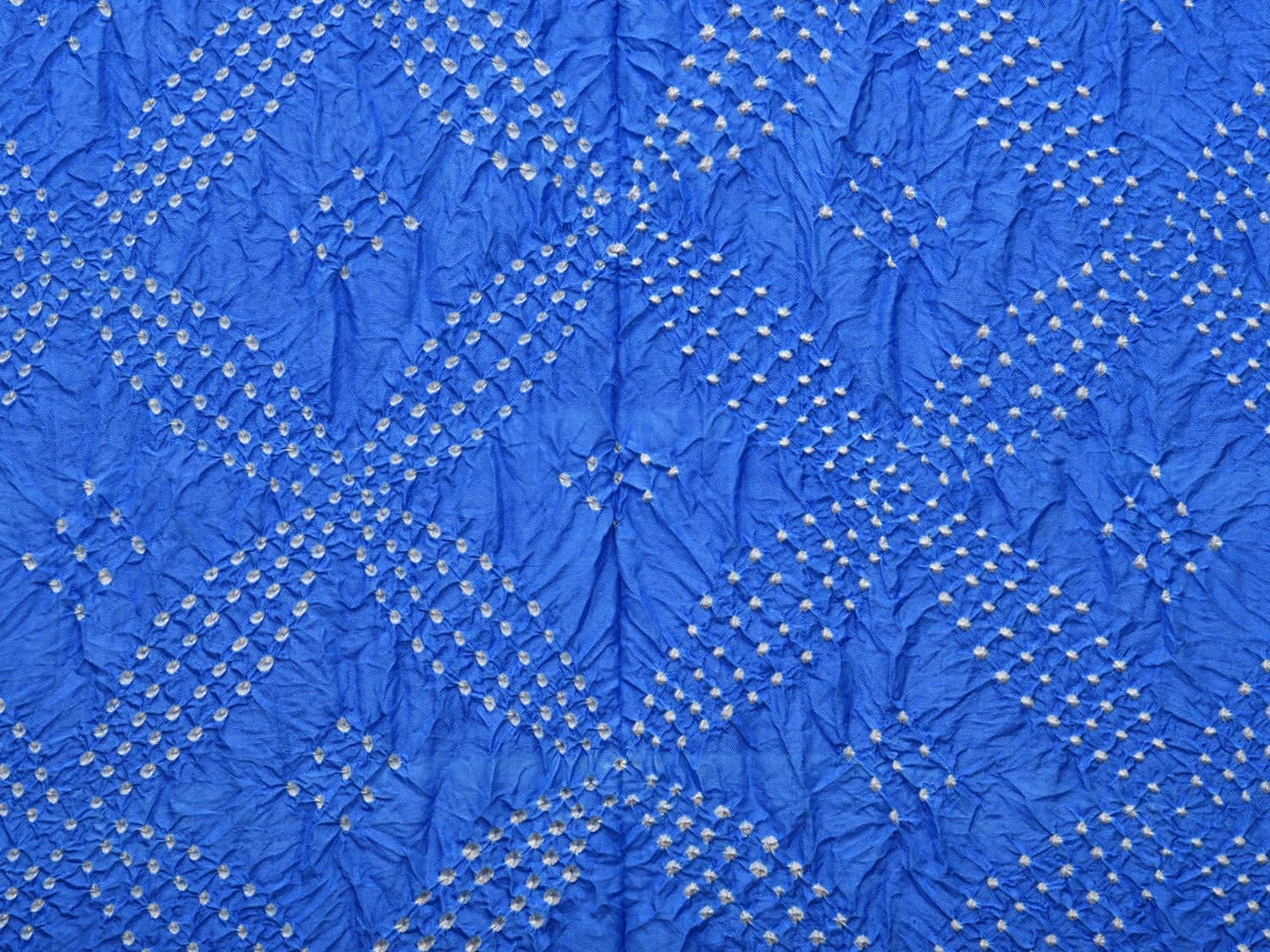 Blue Bandhani Kanchipuram Silk Handloom Dupatta with Border Design ds3083