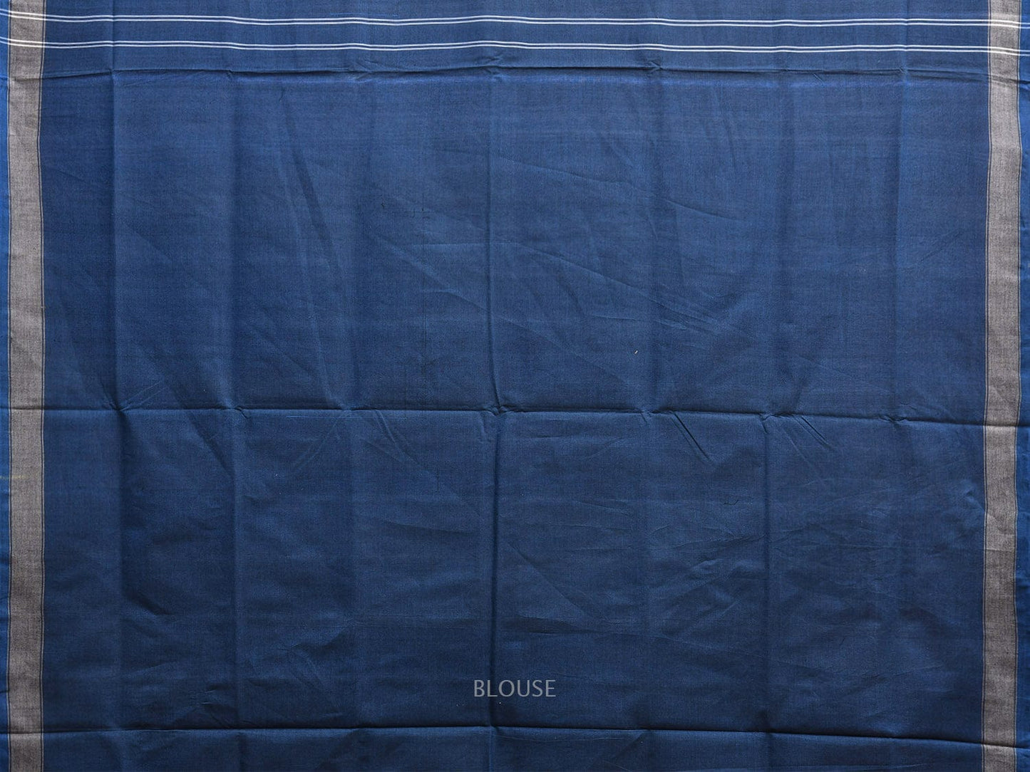 Blue Ikat Cotton Handloom Saree with All Over Grill Design i0891