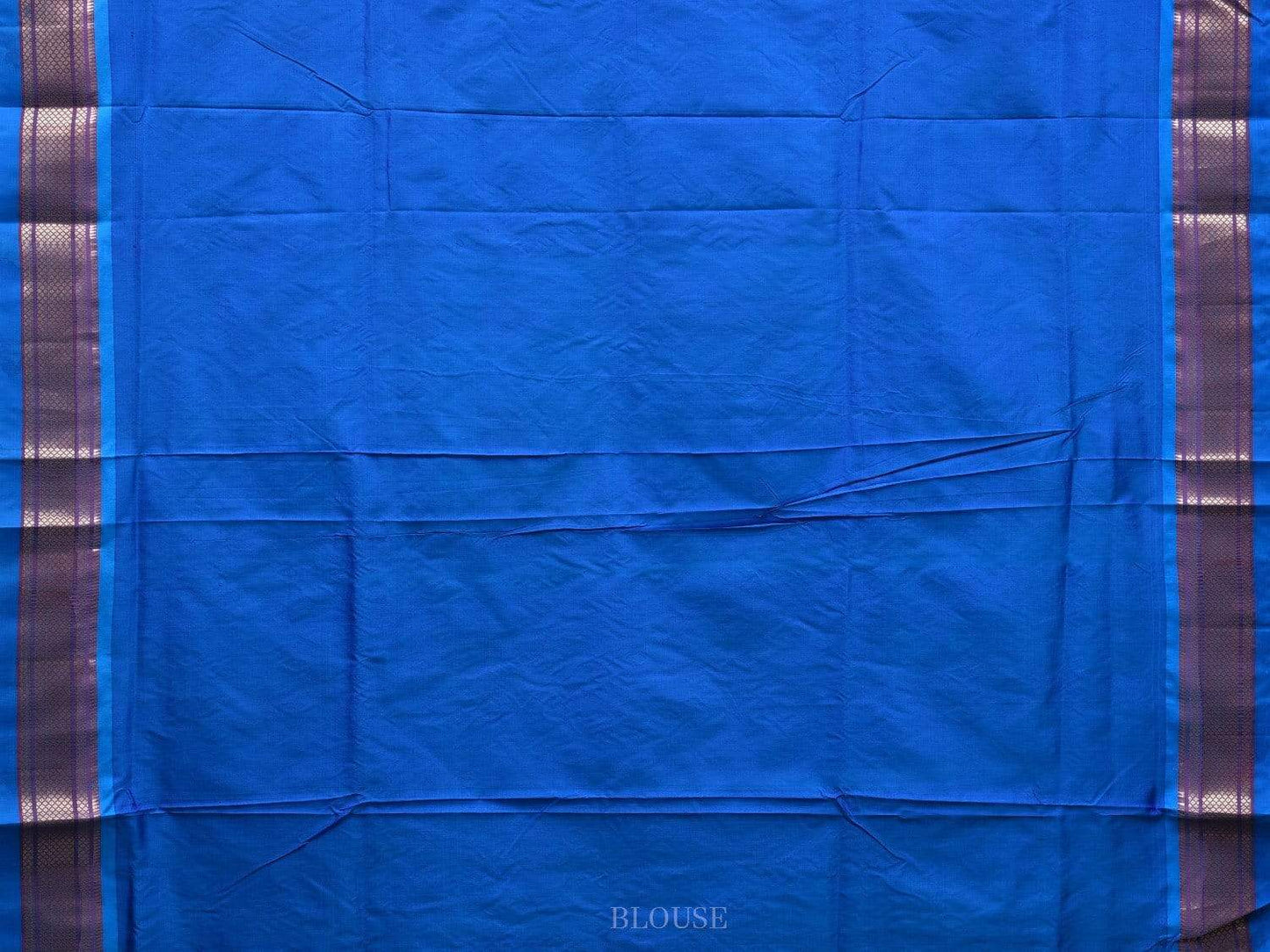 Blue Paithani Silk Handloom Saree with Double Pallu Design p0399