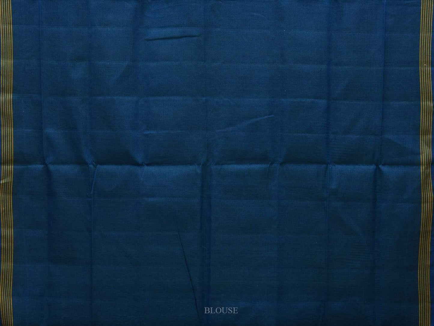 Blue Pochampally Ikat Cotton Handloom Saree with All Over Body Design i0636