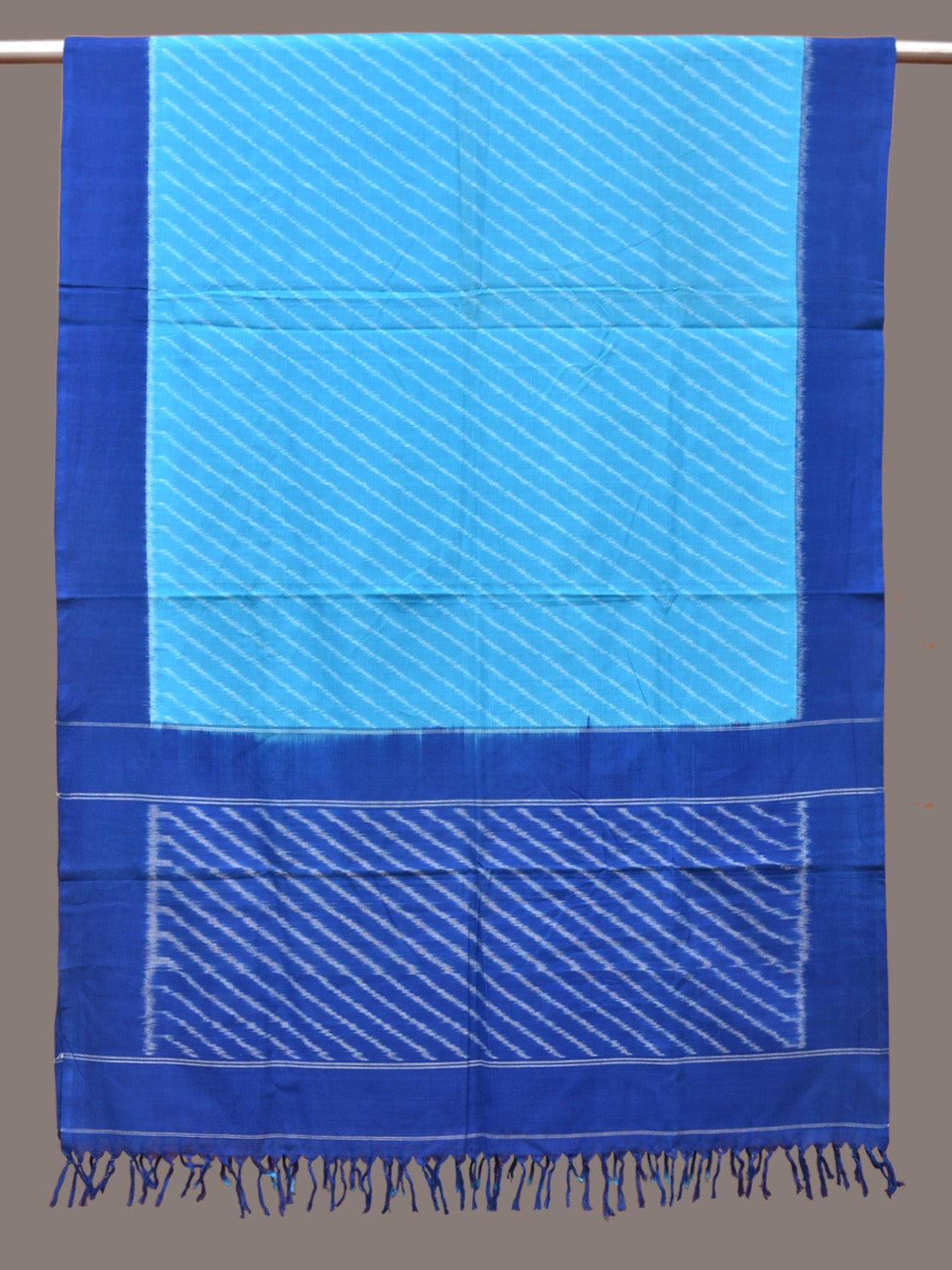 Blue Pochampally Ikat Handloom Dupatta ds1224