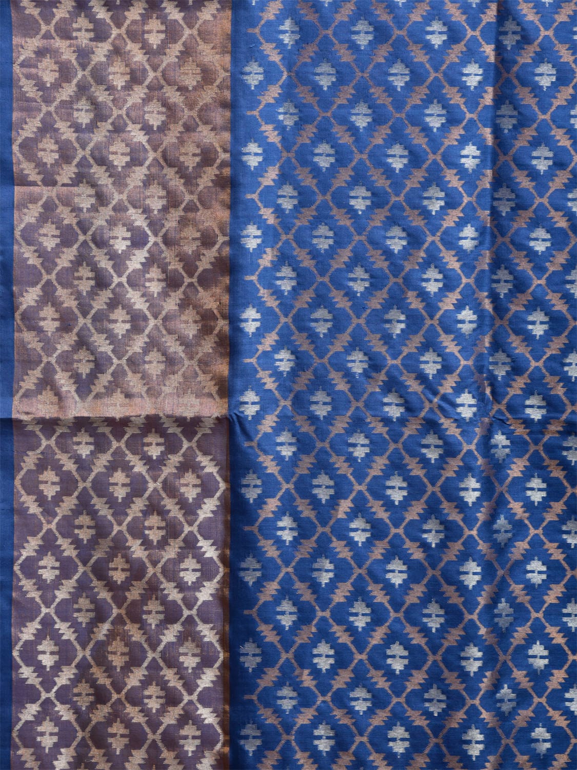 Blue Uppada Silk Handloom Saree with All Over Jamdani Design u2348