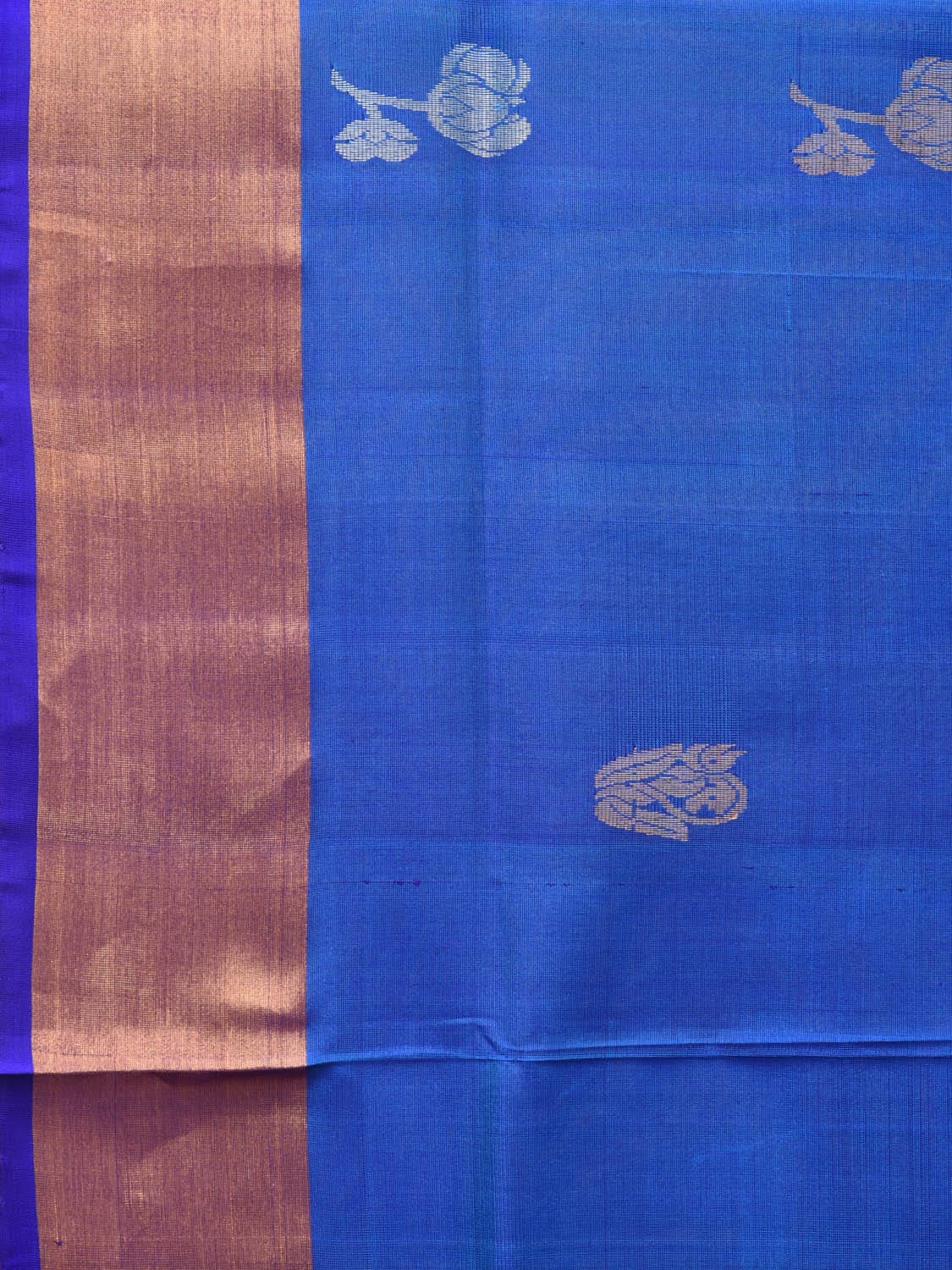 Blue Uppada Silk Handloom Saree with Buta Design u1985
