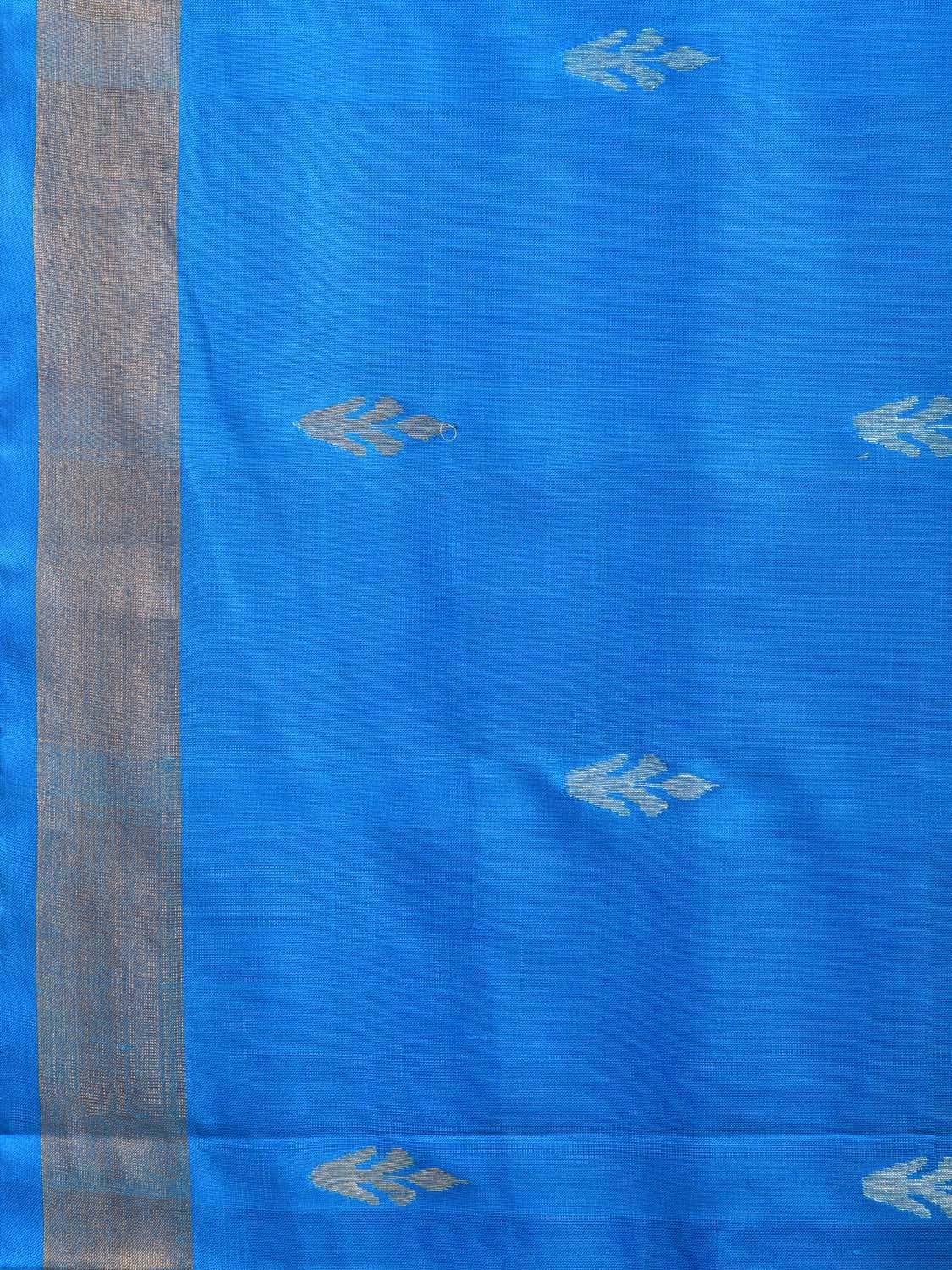 Blue Uppada Silk Handloom Saree with Floral Pallu Design u2249