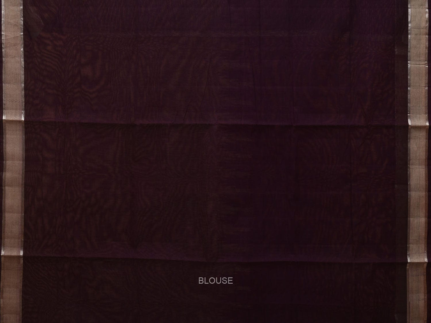 Brown Khadi Cotton Handloom Saree with Half-Half Temple Design kh0584