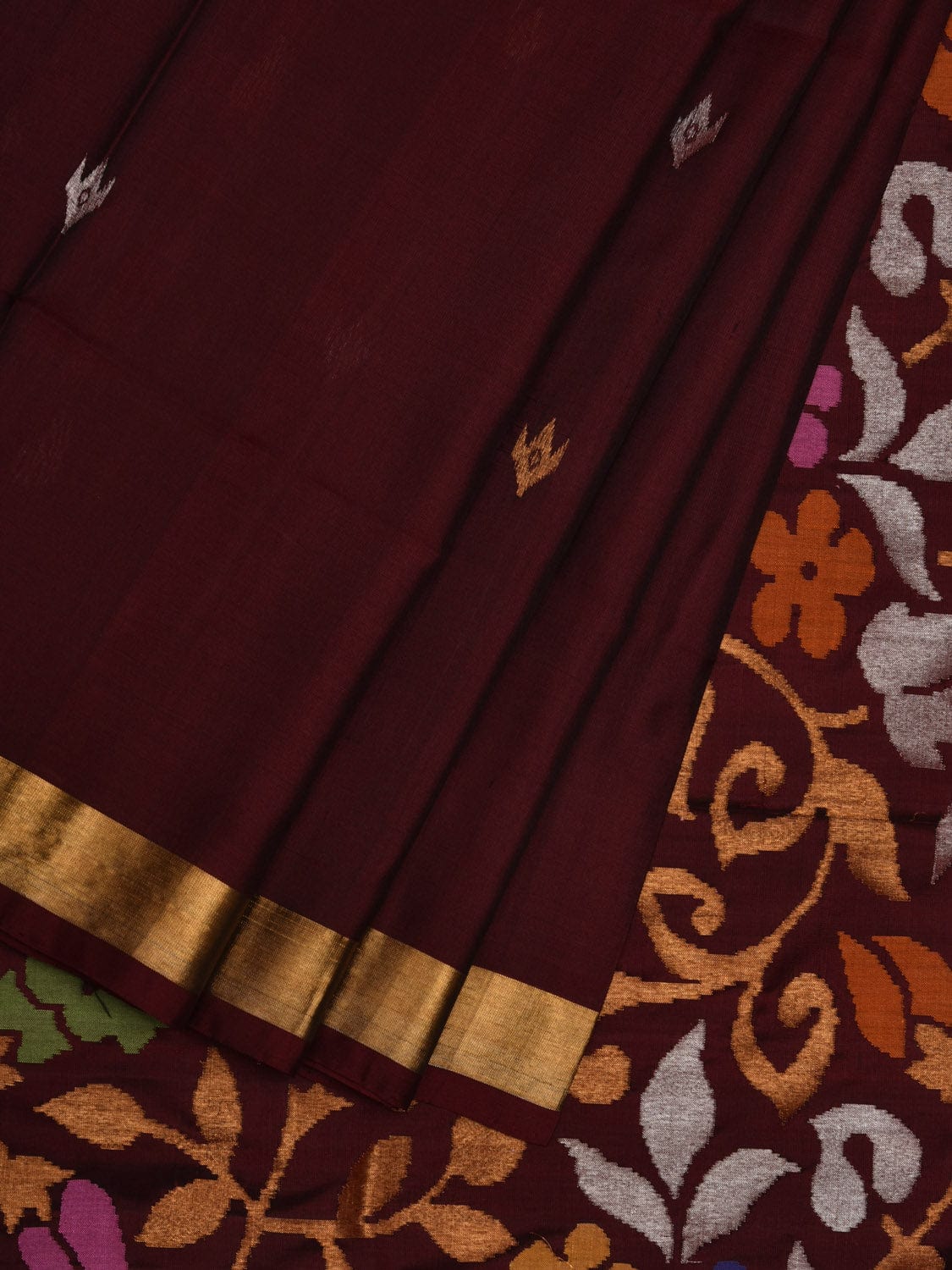 Brown Uppada Silk Handloom Saree with Rich Pallu Design u1883