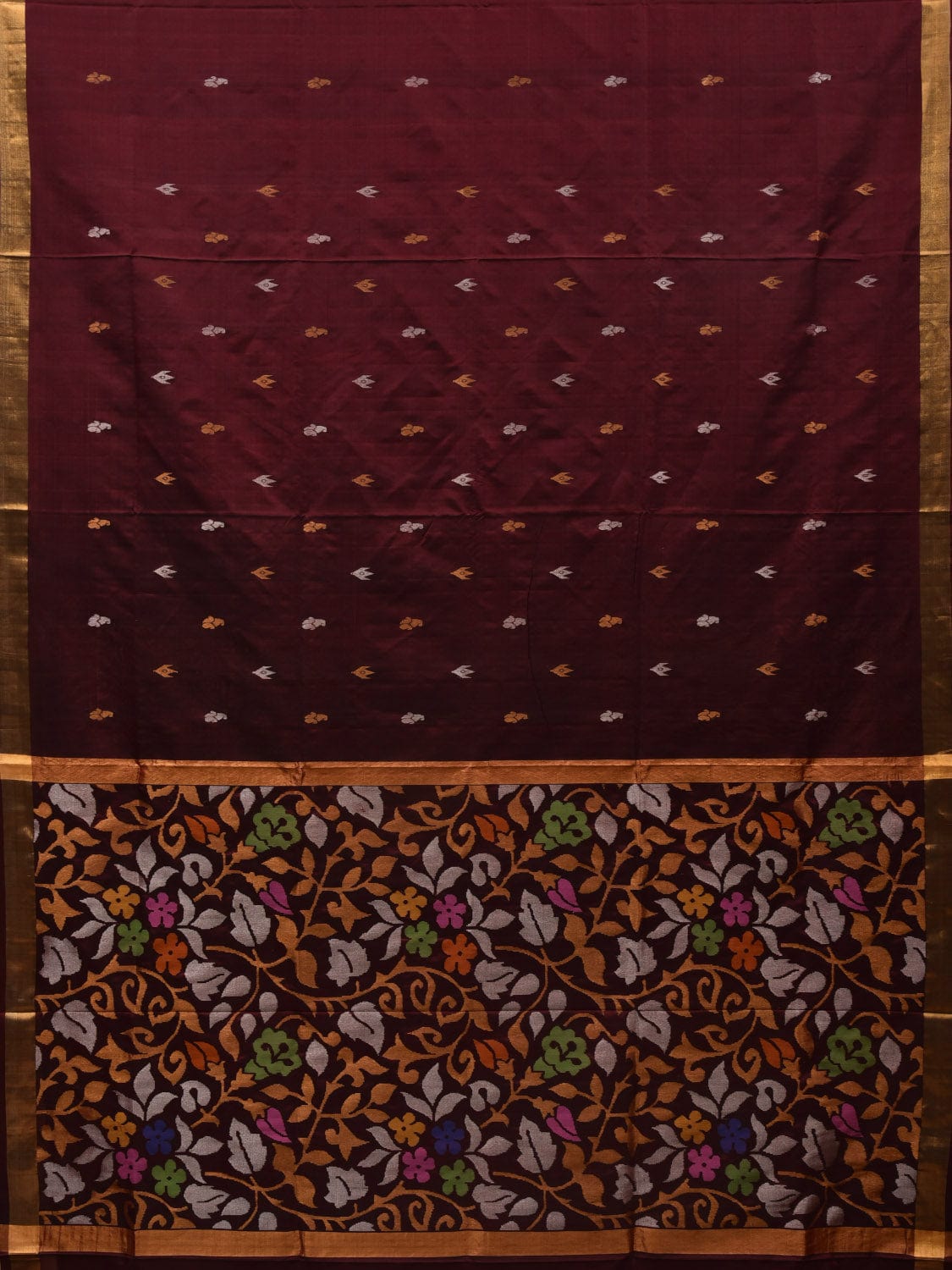Brown Uppada Silk Handloom Saree with Rich Pallu Design u1883