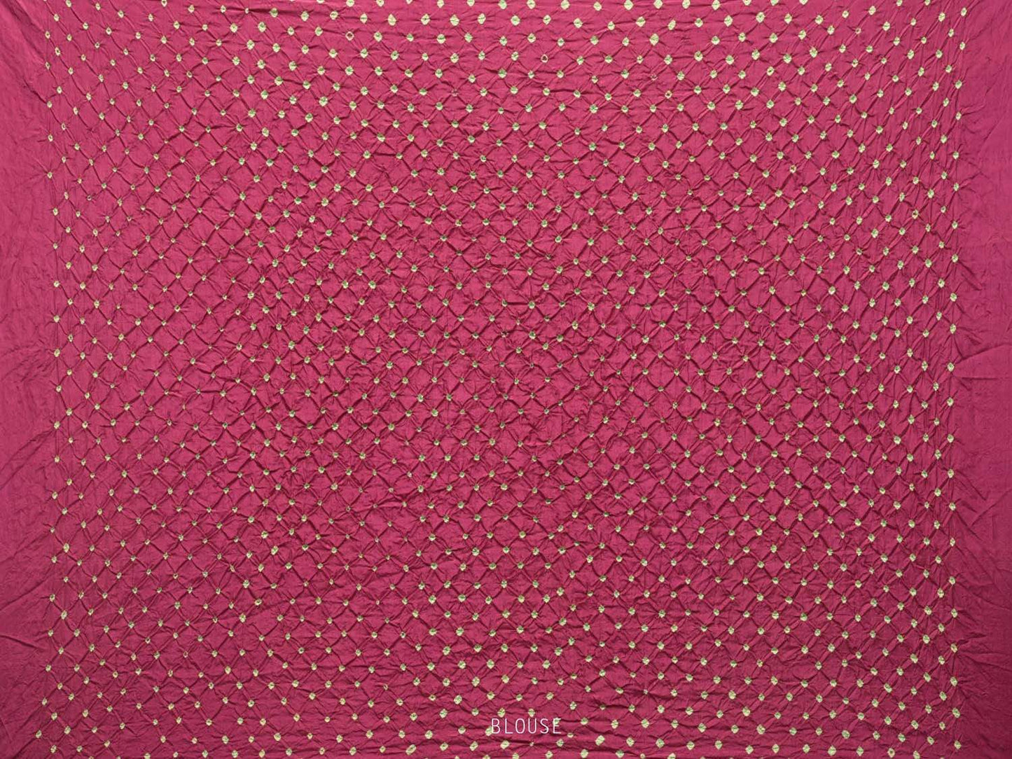 Burgundy Bandhani Kanchipuram Silk Handloom Saree with Body Buta Design bn0181