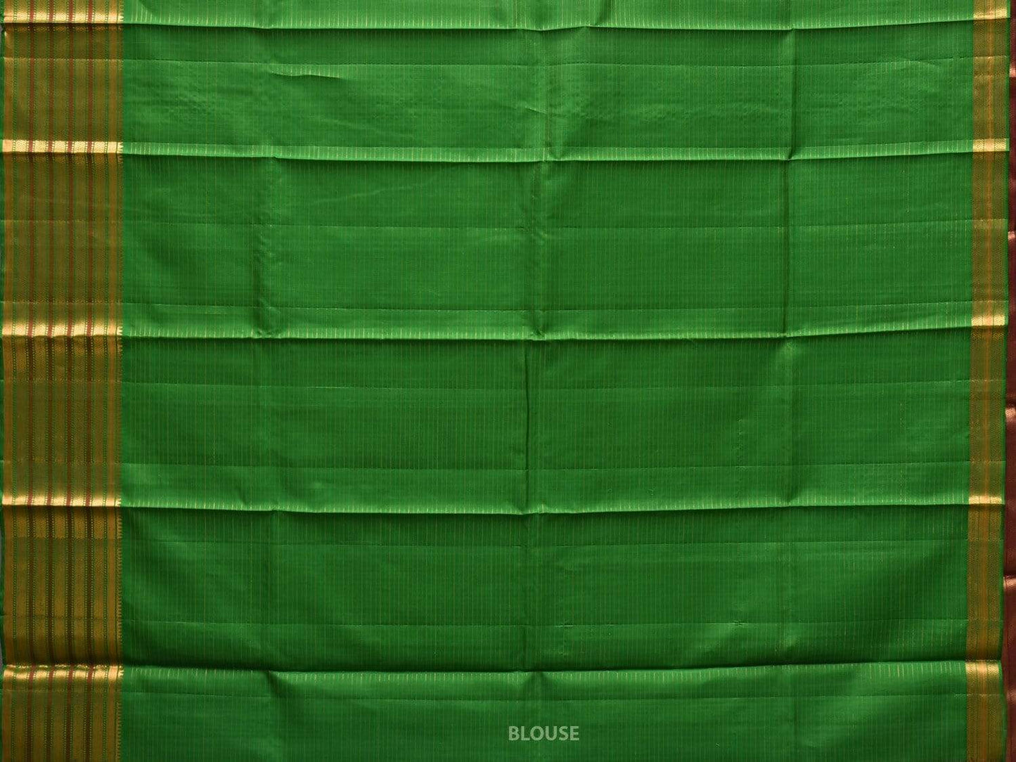 Burgundy Gadwal Silk Handloom Saree with Strips Pallu Design g0271