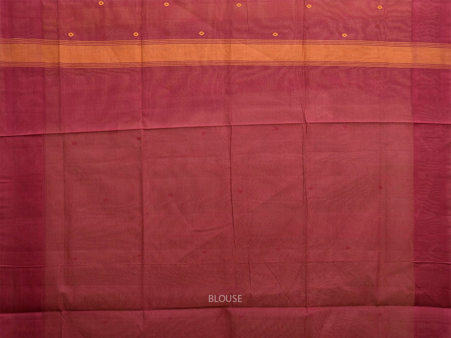 Cream and Maroon Venkatagiri Cotton Saree with Contrast Pallu Design v0133
