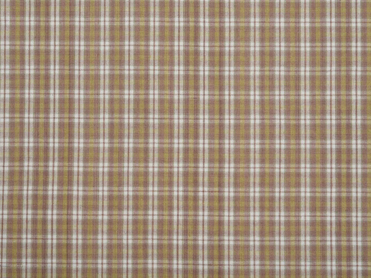 Cream Cotton Handloom 2.5mts Fabric With Checks Design F0105