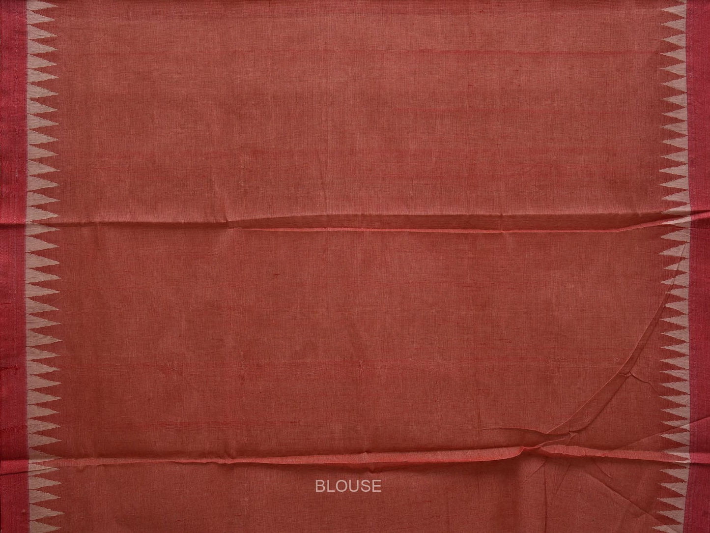 Cream Khadi Cotton Handloom Plain Saree with Strip Pallu Design kh0586