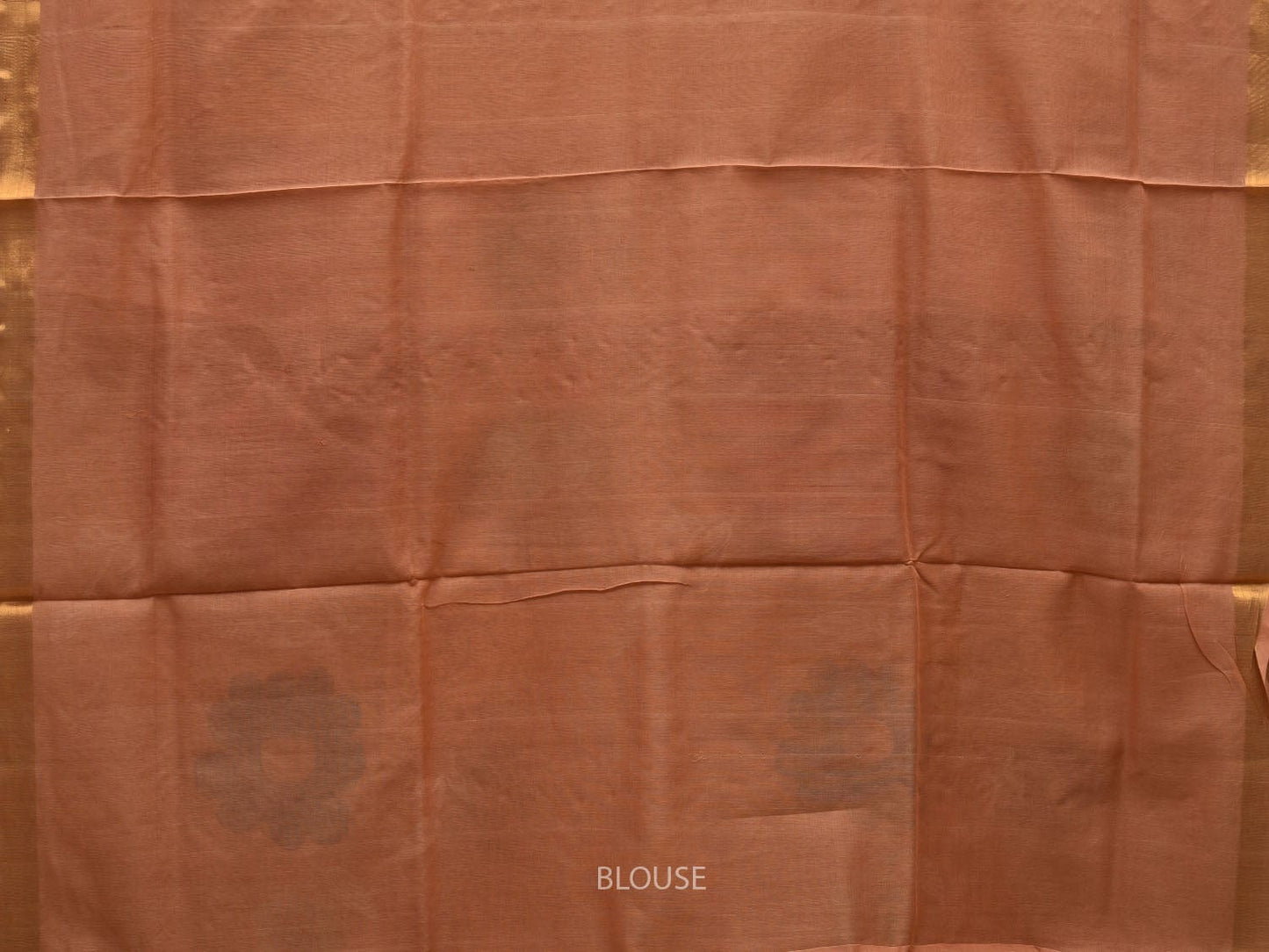 Cream Khadi Cotton Handloom Saree with All Over Big Flowers Design kh0542