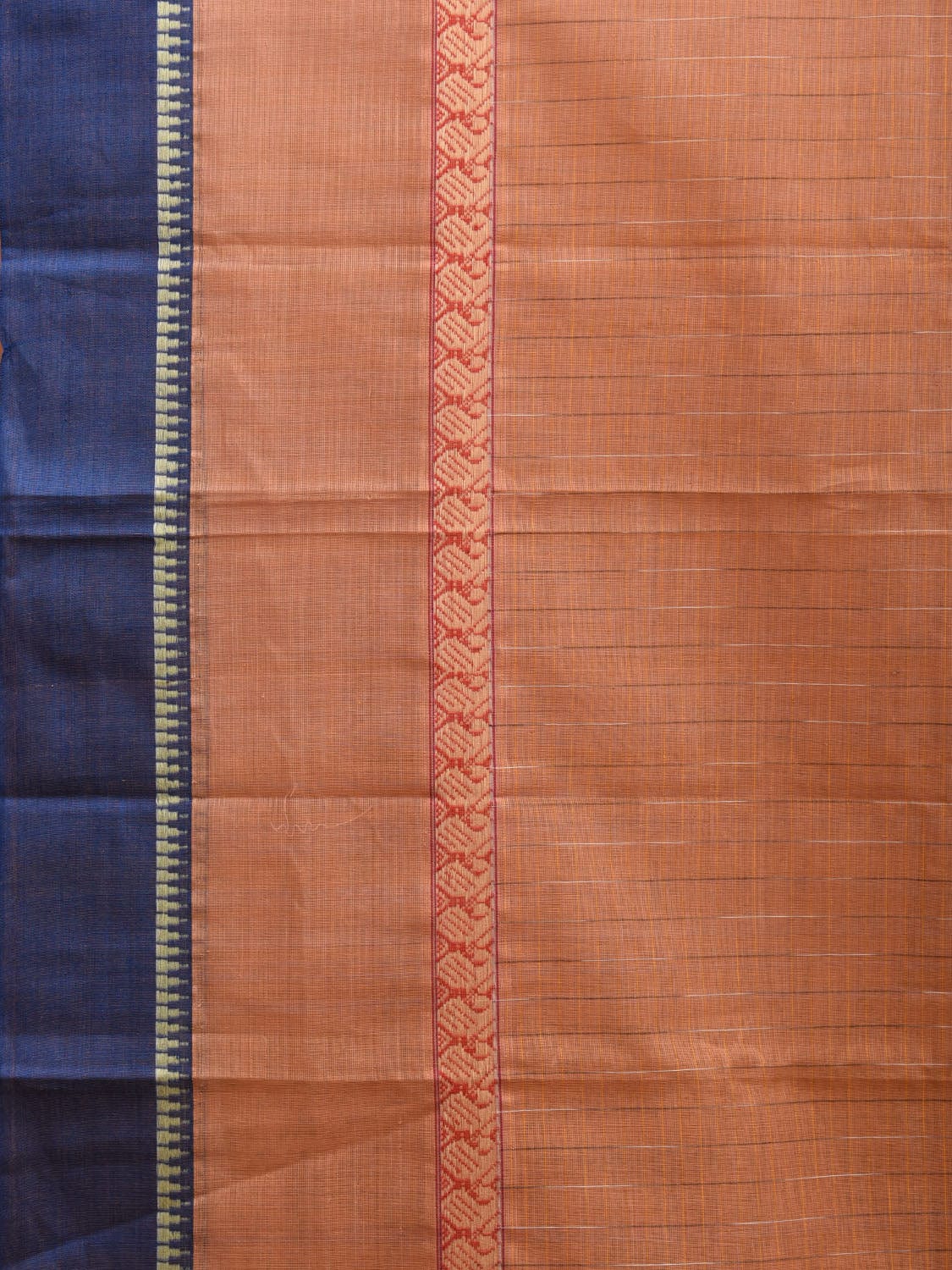 Cream Narayanpet Cotton Handloom Saree with Big Border Design No Blouse np0907