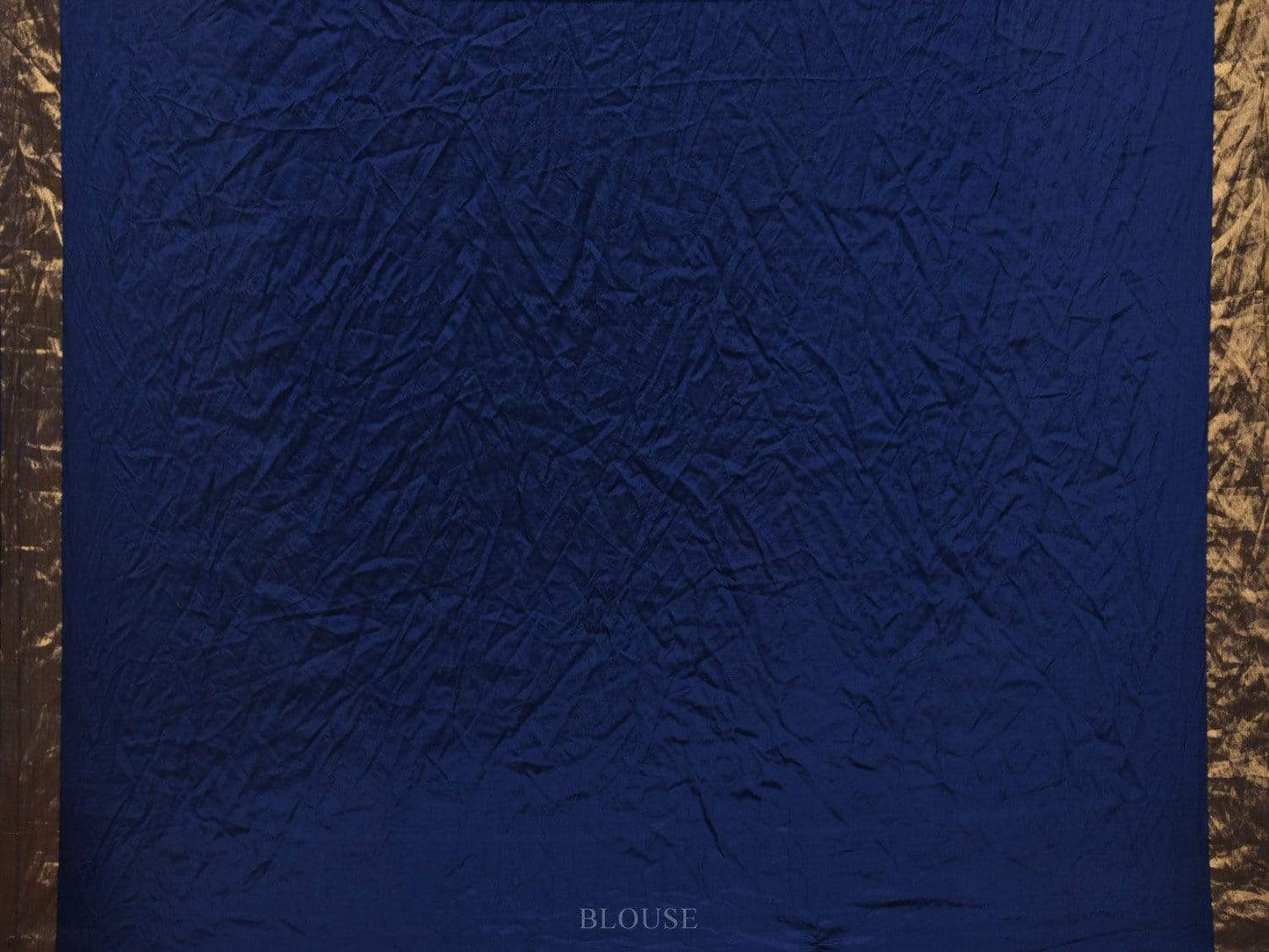 Dark Blue Bandhani Uppada Silk Handloom Saree with Diagonal Design bn0267