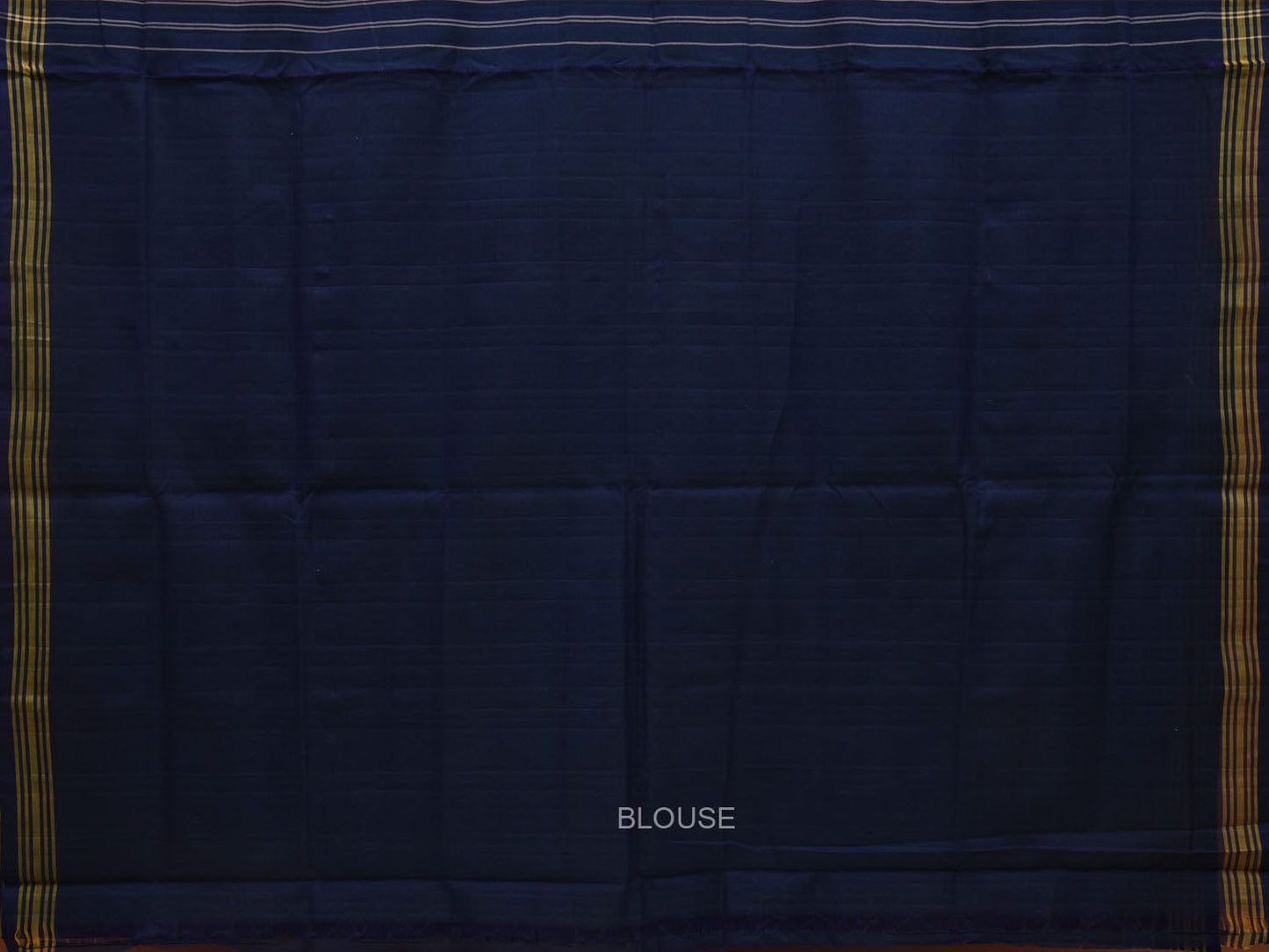 Dark Blue Ikat Cotton Handloom Saree with All Over Design i0729