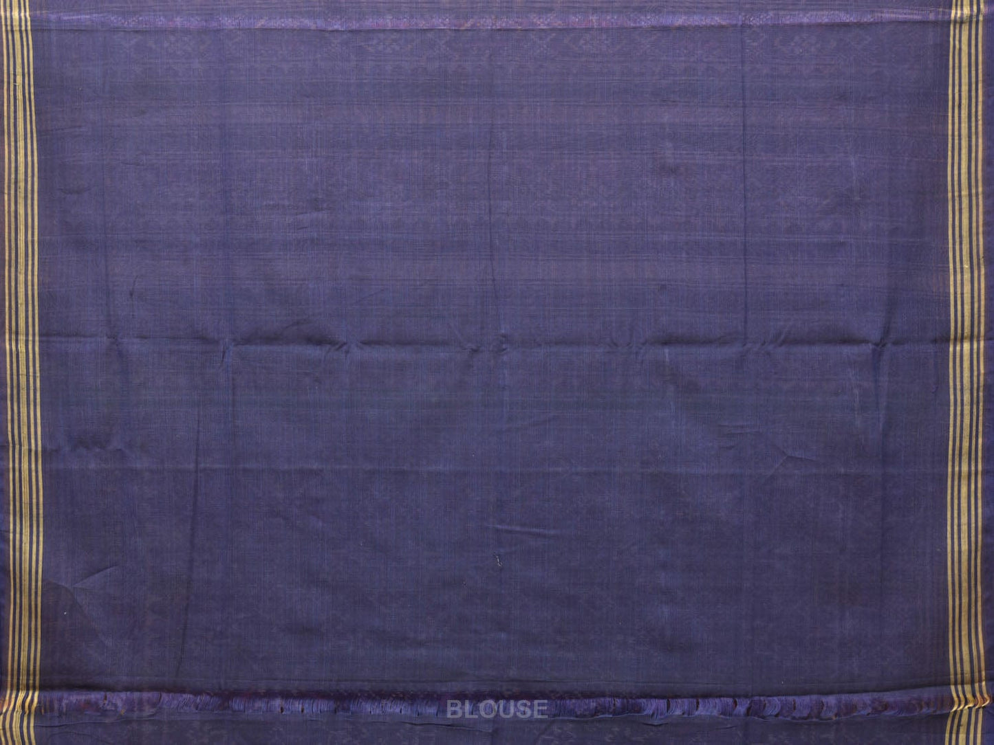 Dark Blue Ikat Cotton Handloom Saree with All Over Design i0774