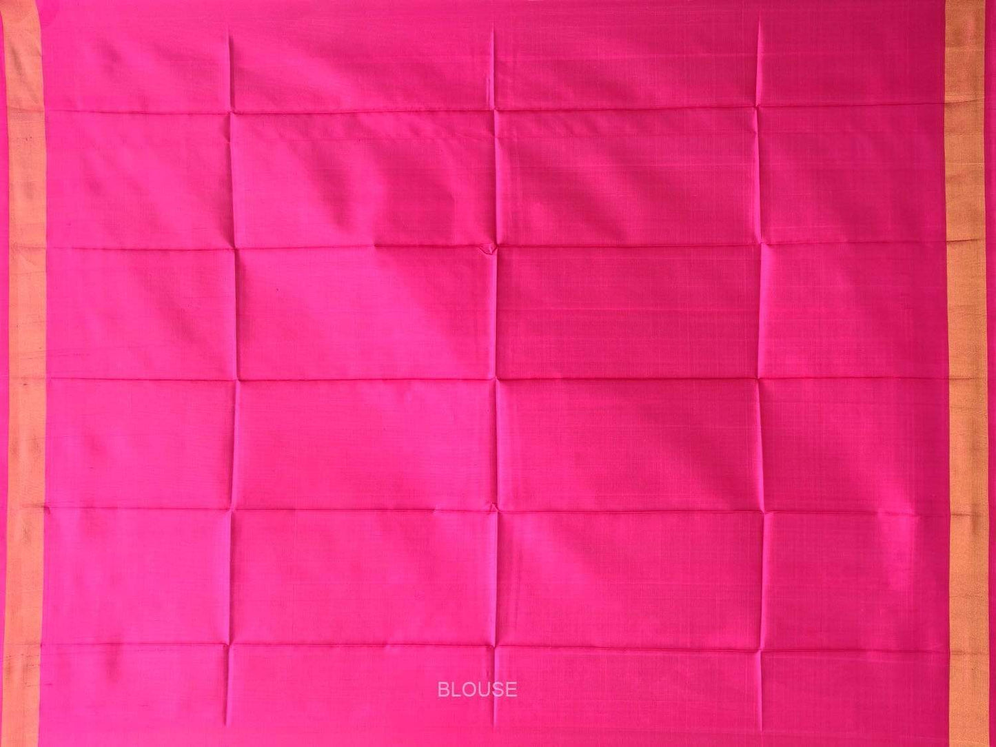 Dark Green and Pink Uppada Silk Handloom Saree with Ikat Border Design u1748