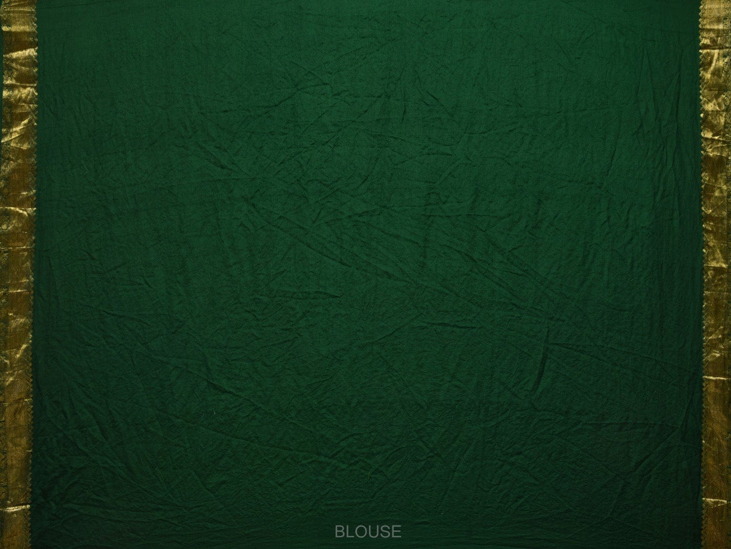 Dark Green Bandhani Kanchipuram Silk Handloom Saree with Mango Pallu Design bn0328