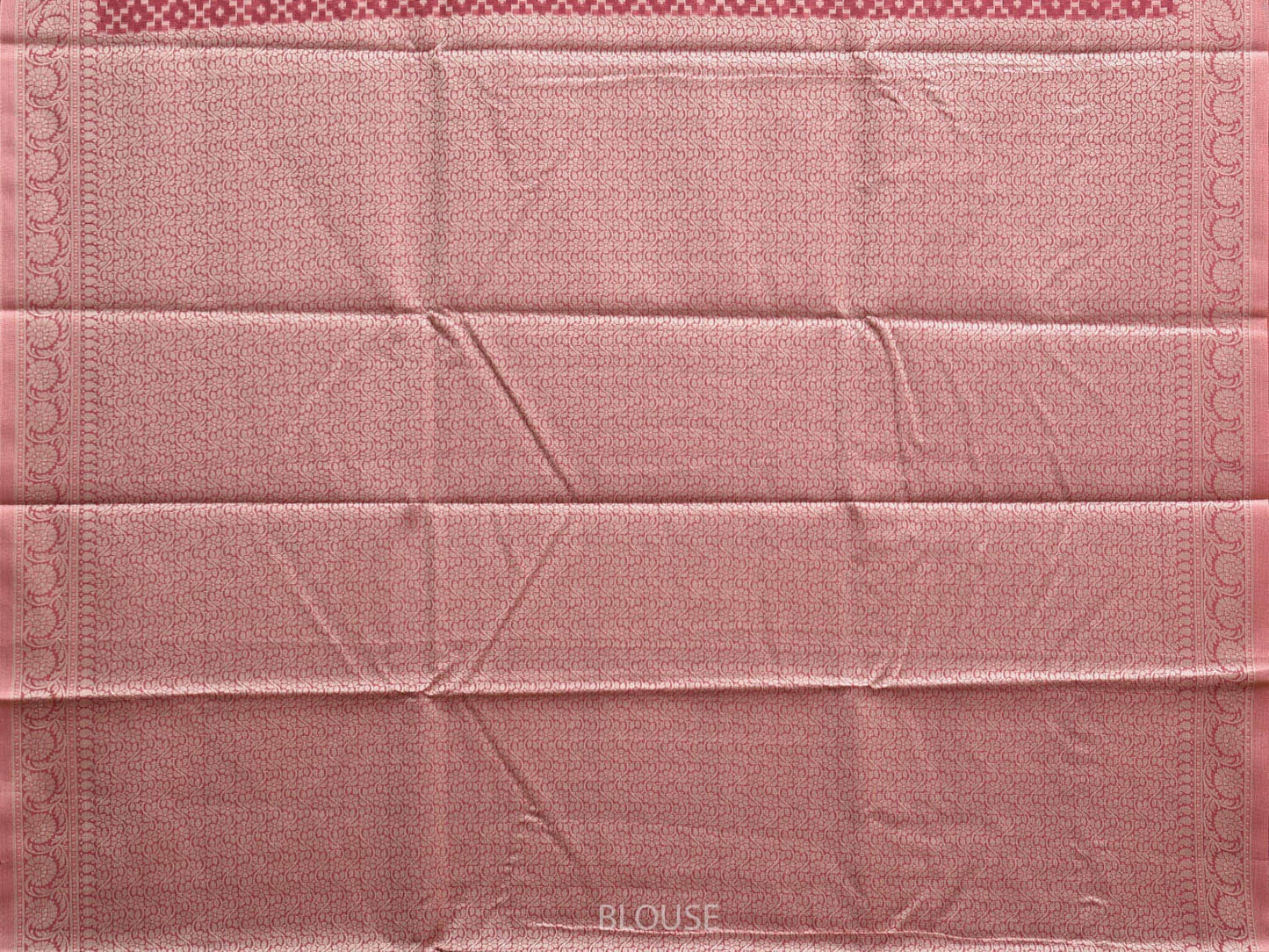 Dark Pink Dhakai Jamdani Cotton Viscose Saree with Grill and Mango Pallu Design dj0078