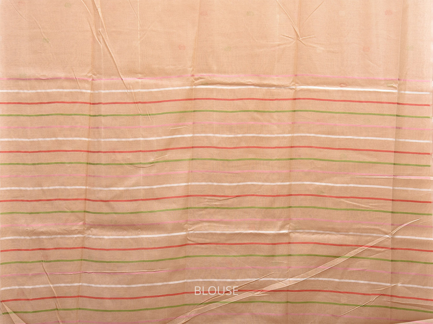 Cream Dhakai Jamdani Cotton Viscose Saree with Buta and Plants Pallu Design dj0016