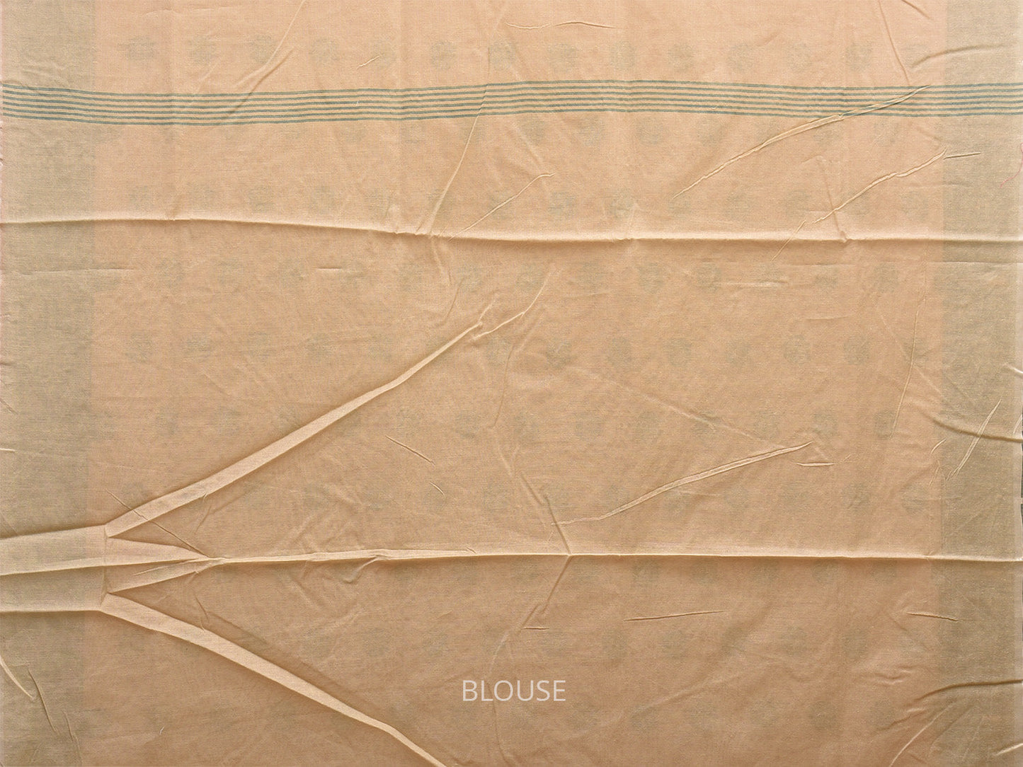 Cream and Light Green Dhakai Jamdani Cotton Viscose Saree with Buta and Pallu-Border Design dj0017