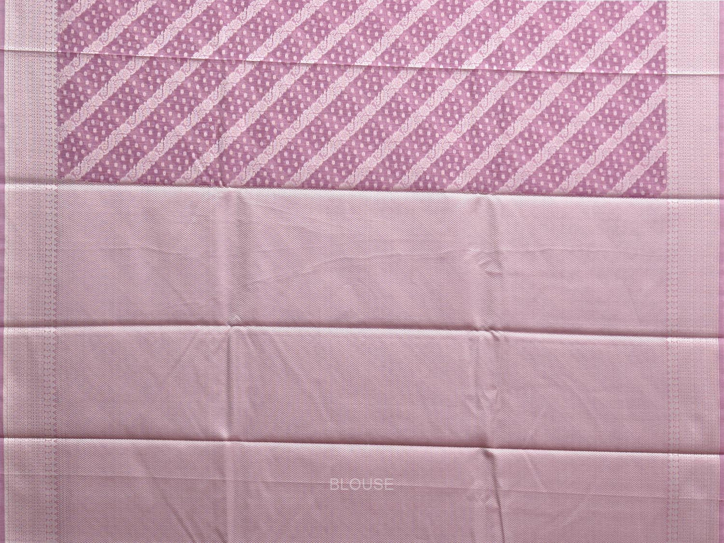 Light Purple Dhakai Jamdani Cotton Viscose Saree with Diagonal and Border Design dj0142