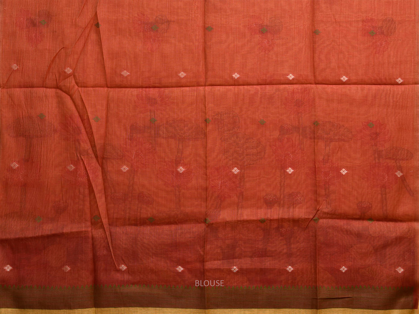 Yellow Dhakai Jamdani Cotton Viscose Saree with Lotus Buta and Pallu Design dj0168