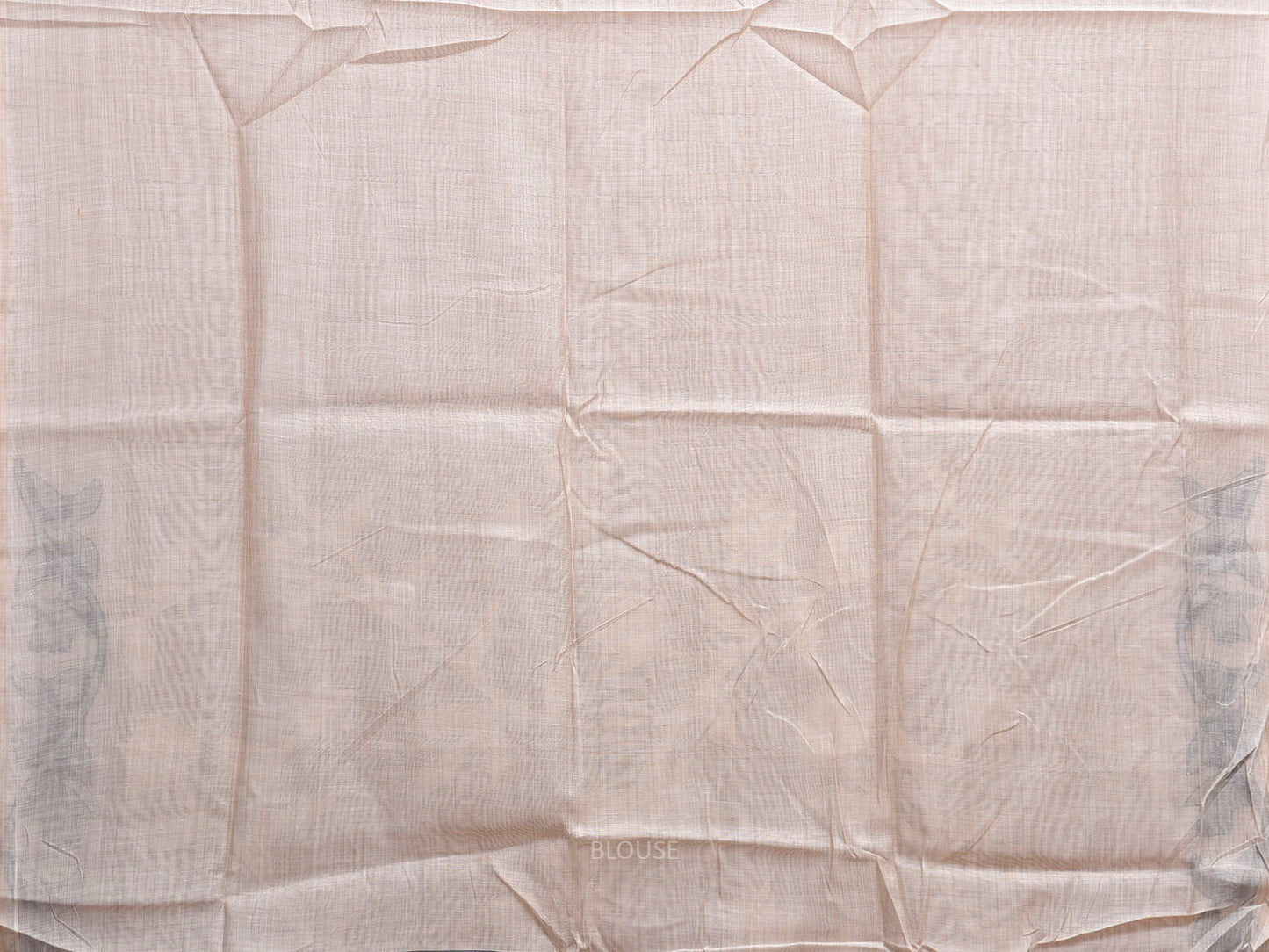 White and Blue Dhakai Jamdani Cotton Viscose Saree with Floral Pallu and Border Design dj0195