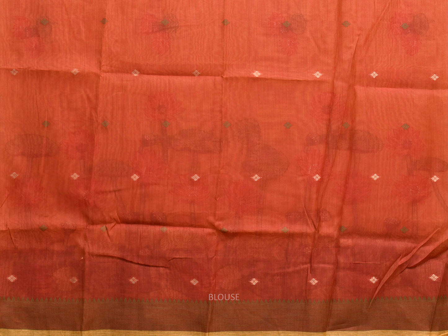 Yellow Dhakai Jamdani Cotton Viscose Saree with Lotus Pond Pallu Design dj0245
