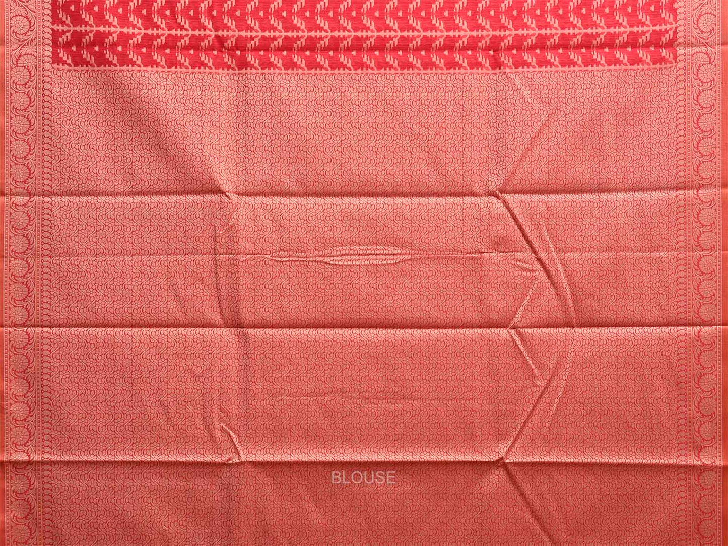 Red Dhakai Jamdani Cotton Viscose Saree with All Over and Pasley Pallu Design dj0329