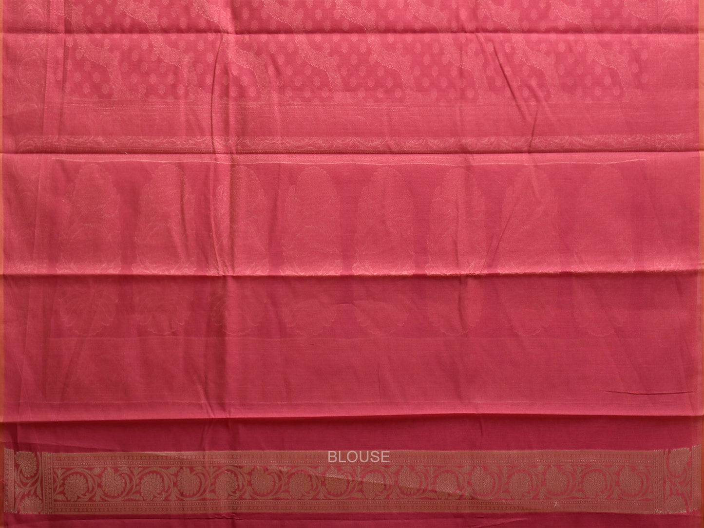 Pink Dhakai Jamdani Cotton Viscose Saree with Diagonal and Pallu Design dj0330