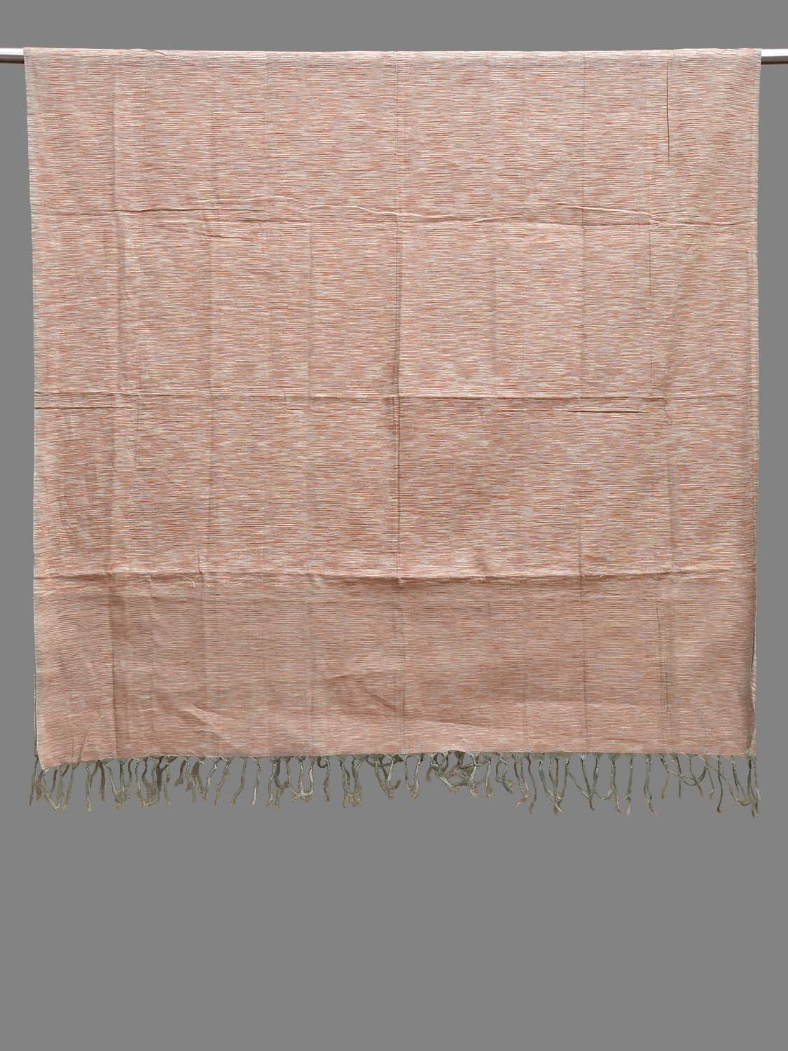 Rust and Sea Green Mangalgiri Cotton Dupatta with Strips Design ds3831