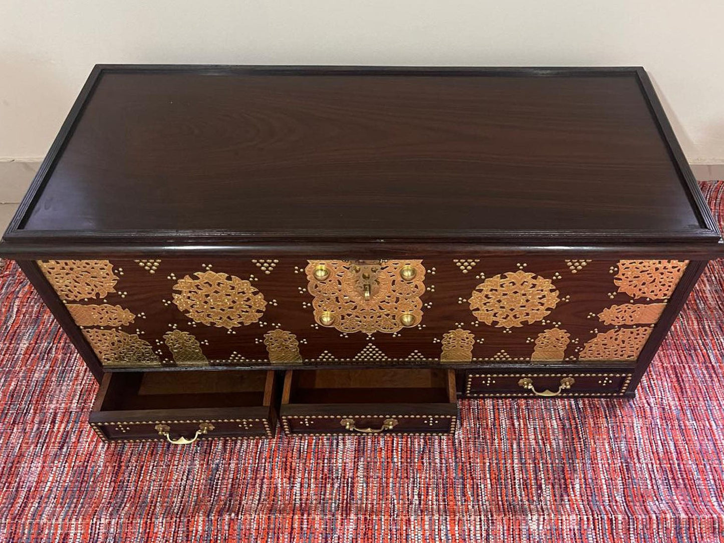 Exquisite and Antique Look Shirazi Chest for Storage of Valuables