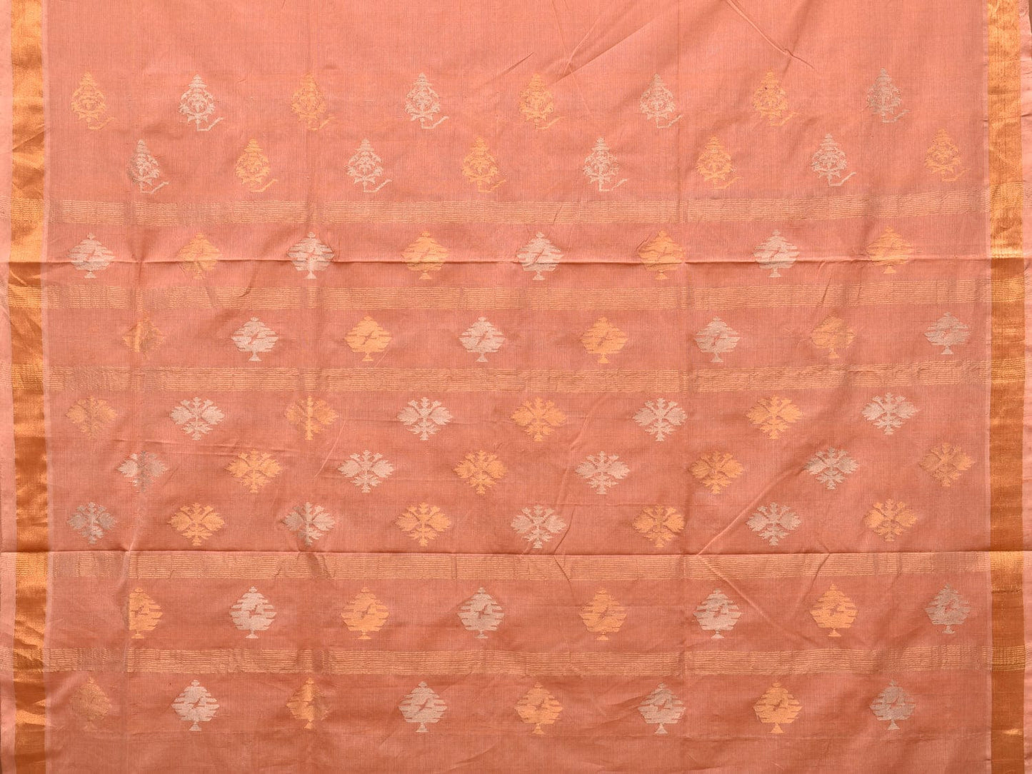 Fawn Uppada Cotton Handloom Saree with Assorted Pallu Design u2124