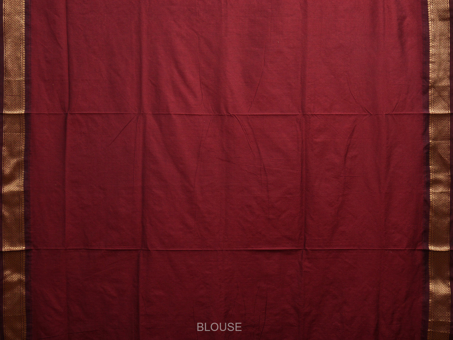 Maroon Gadwal Cotton Saree with Body Buta and Pallu Design g0407