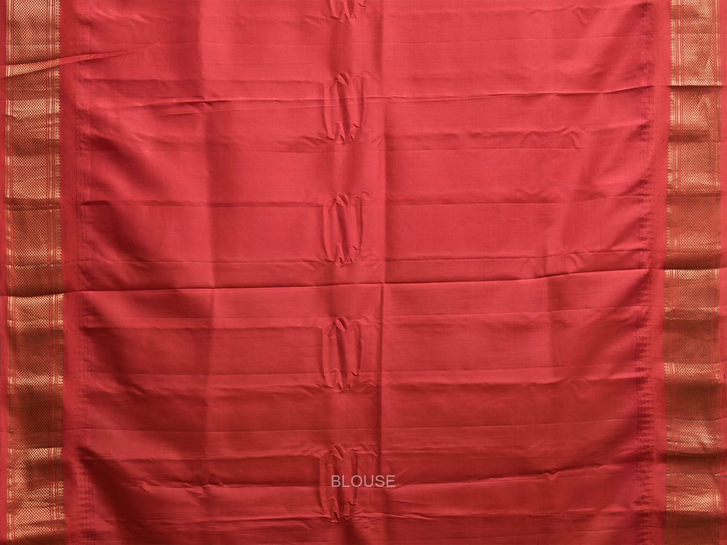 Yellow and Red Gadwal Silk Saree with Border and Peacocks Pallu Design g0488