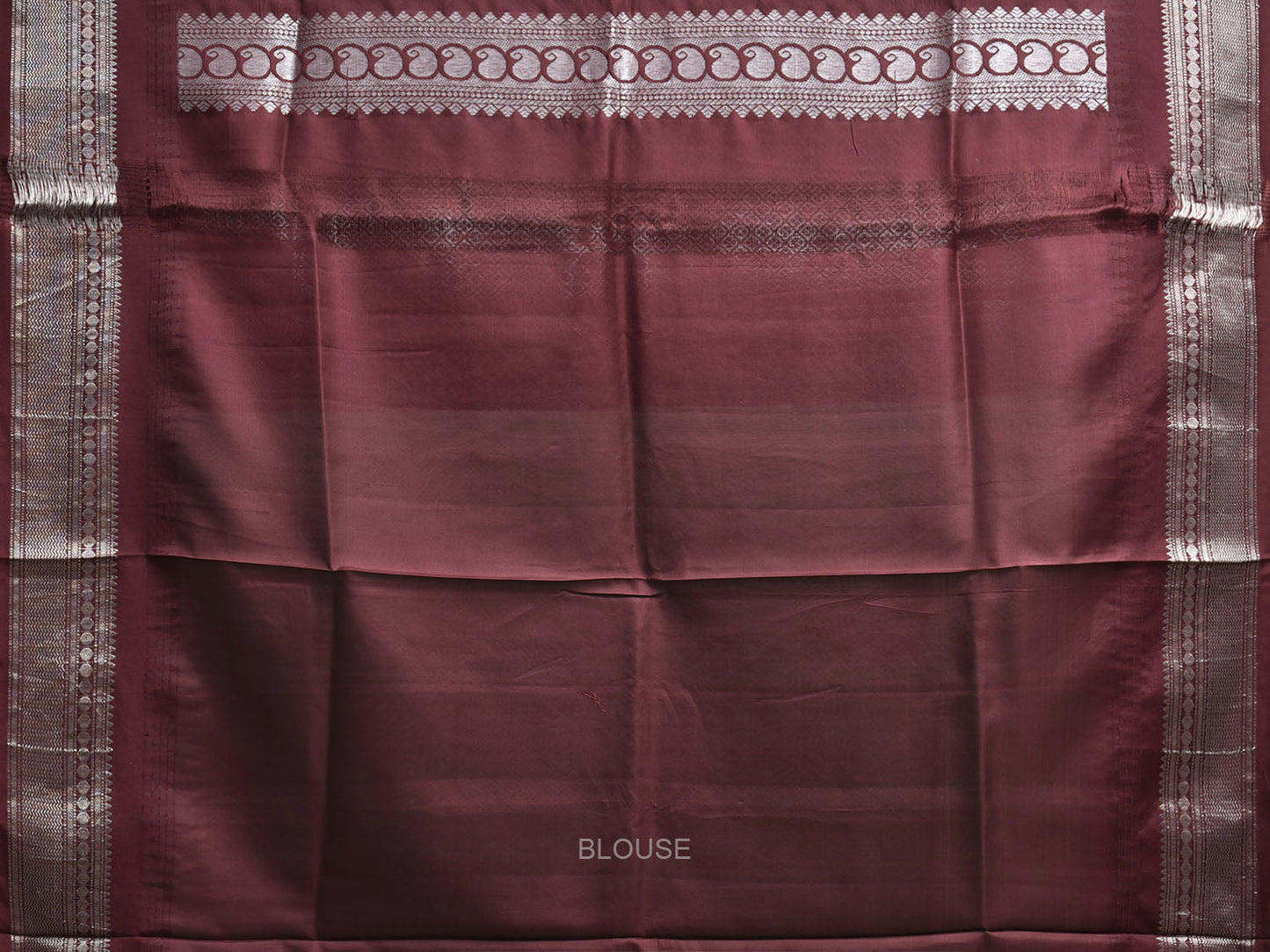 Turquoise and Maroon Gadwal Silk Saree with Border and Mango Pallu Design g0489