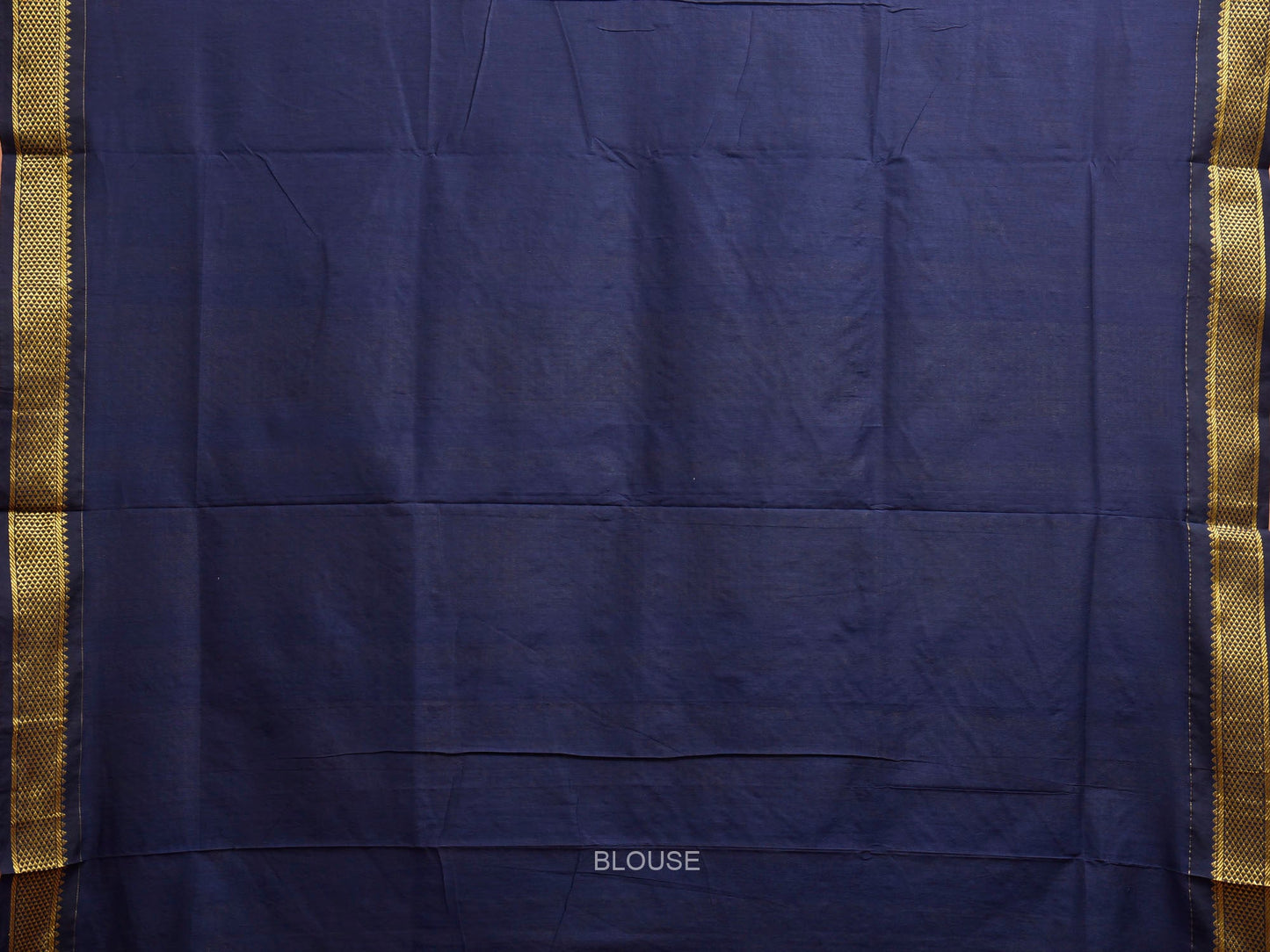 Navy Gadwal Cotton Viscose Saree with Small Buta and Pallu Design g0647
