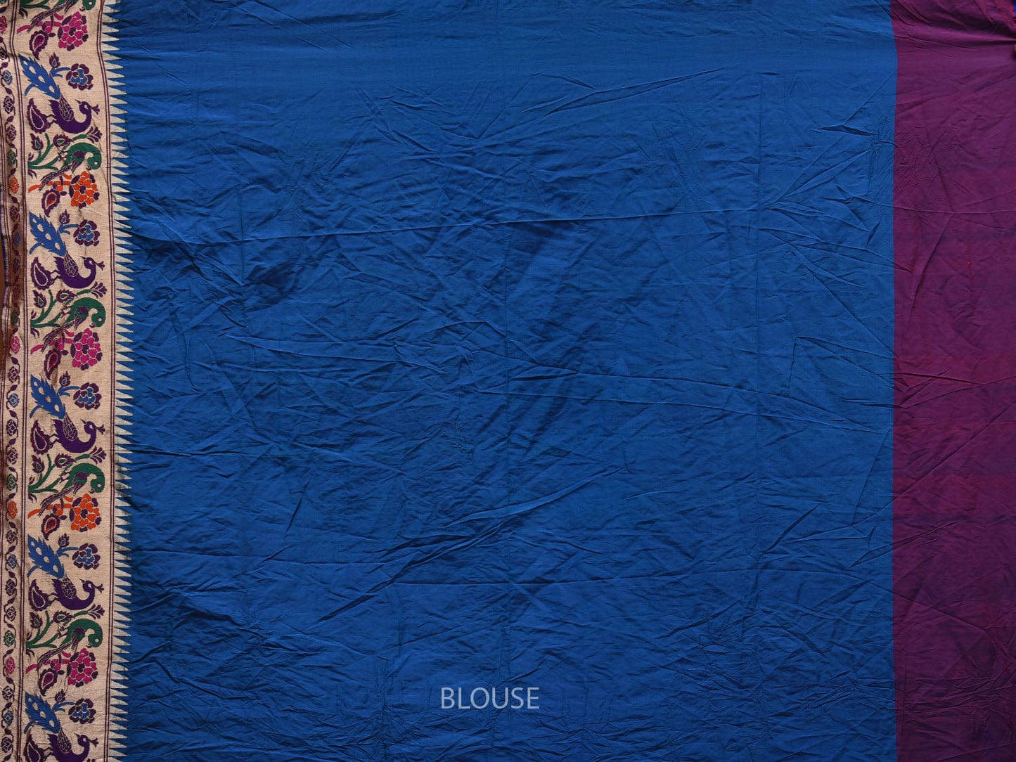 Green Bandhani Paithani Silk Handloom Saree with Peacocks Border Design bn0341