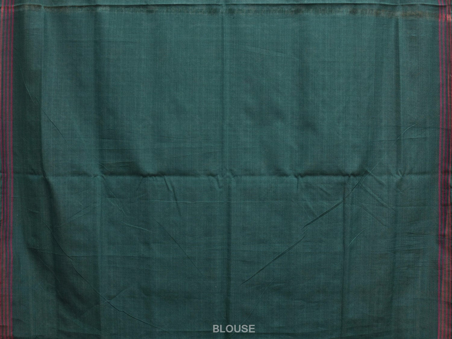 Green Ikat Cotton Handloom Saree with All Over Elephant and Birds Design i0852