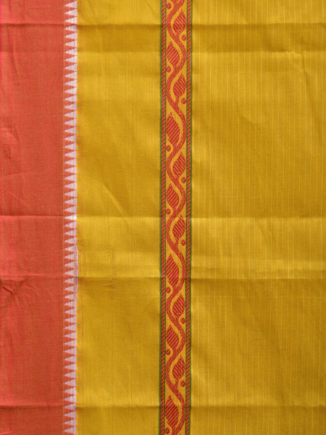 Green Narayanpet Cotton Handloom Saree with Big Border Design No Blouse np0896