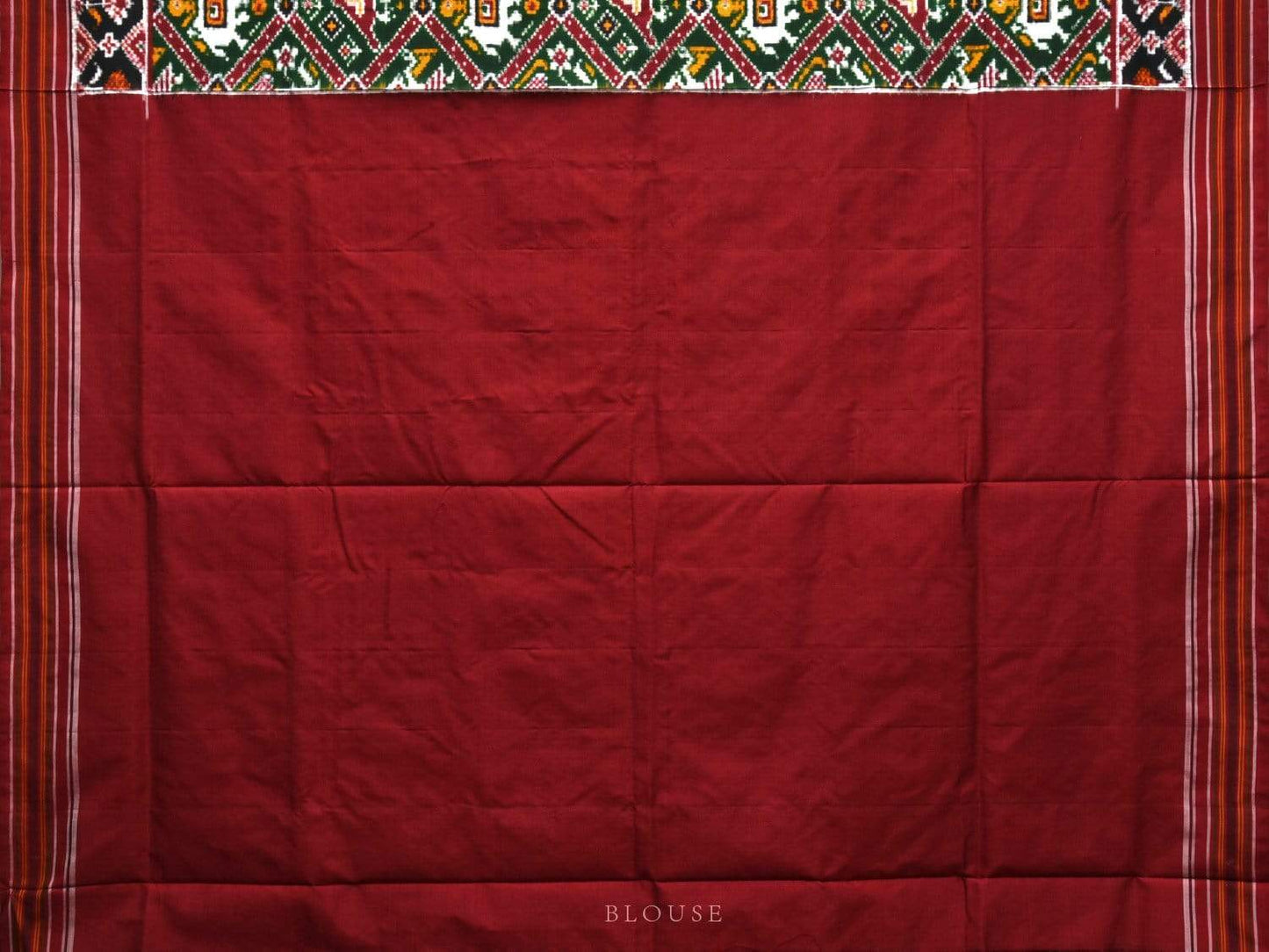 Green Pochampally Double Ikat Silk Handloom Saree with Narikunj Design i0582