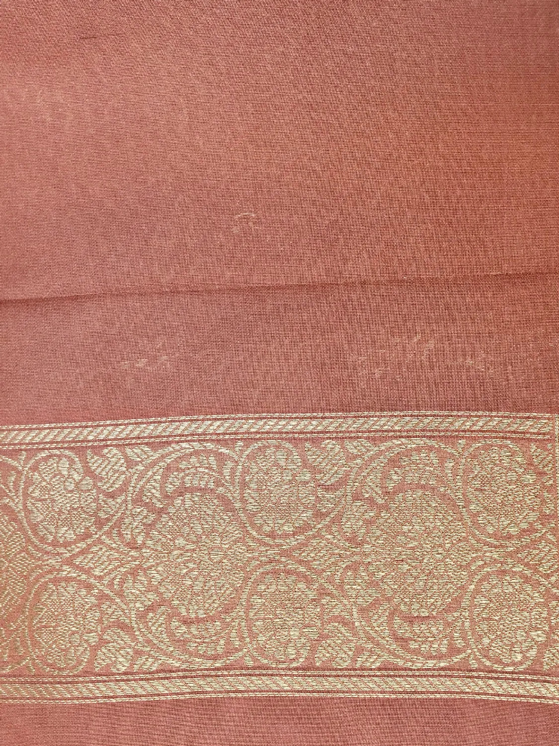 Deep Dusty Rose Katan Silk Saree with Intricate Zari Jaal DSK0038