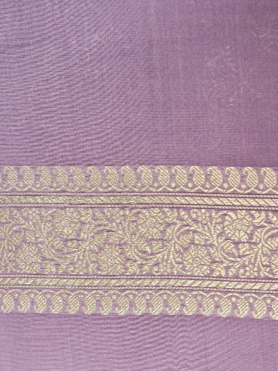 Dusty Purple Banarasi Katan Silk Saree | Luxurious All-Over Zari Butta and Heavy Border DSK0052
