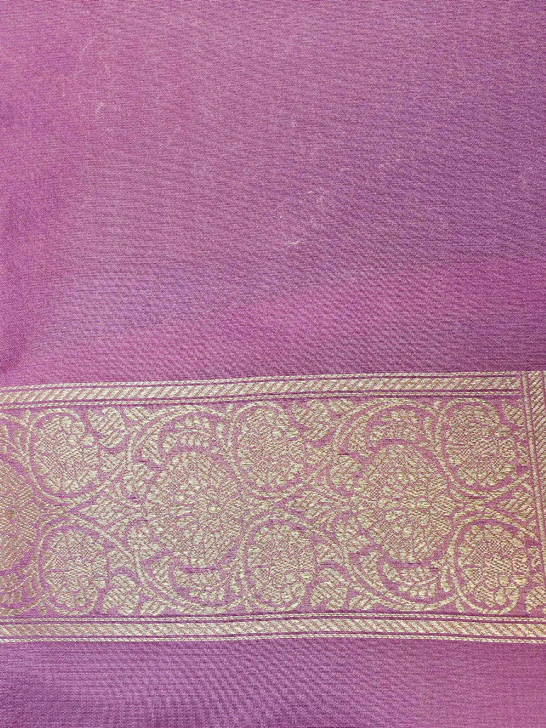 Sophisticated Pastel Pink Katan Silk Saree - Monochromatic Floral Zari DSK0029