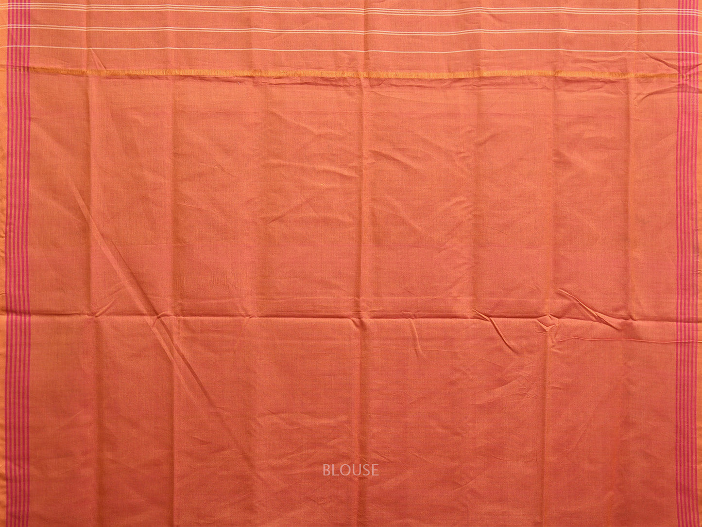 Orange Pochampally Ikat Cotton Handloom Saree with All Over and Border Design i0880