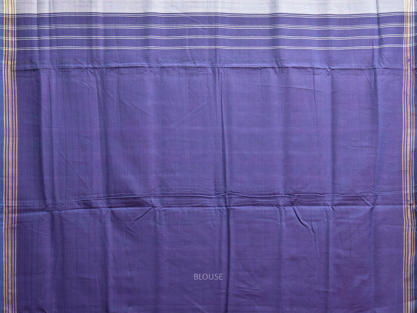 Dark Blue Ikat Cotton Handloom Saree with All Over Grill Design i0948